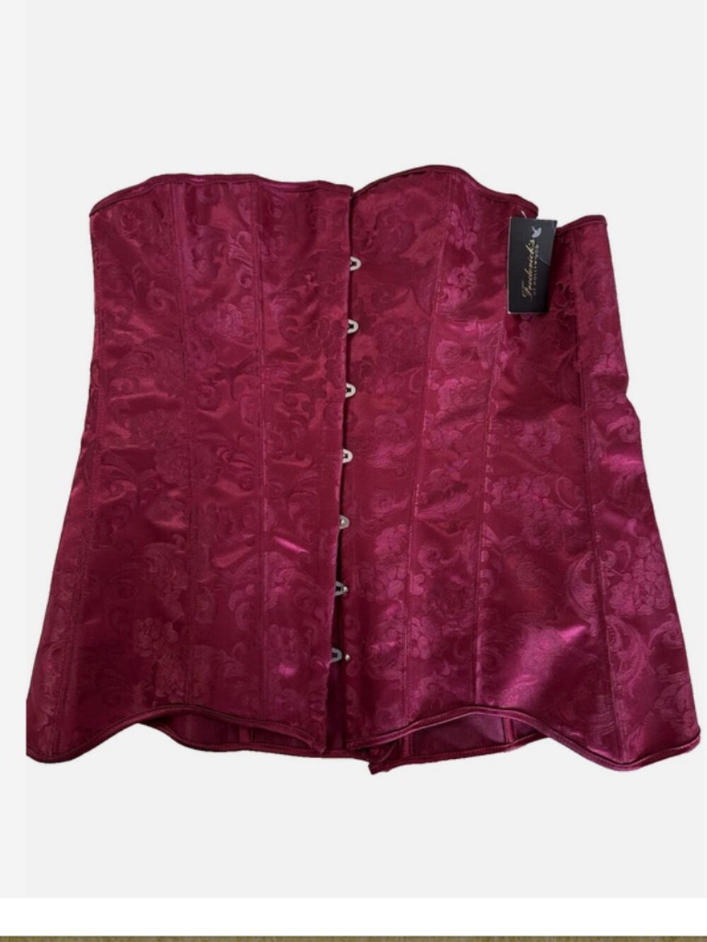 FREDERICKS of Hollywood NWT Red Hourglass Corset 42 Vintage